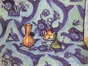 Still Life with Blue Tablecoloth (mk35) Henri Matisse
